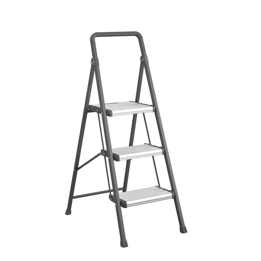 3-Step Folding Step Stool, 250 lbs Load Capacity