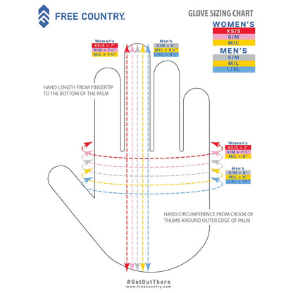 Free Country Adult Softshell Gloves