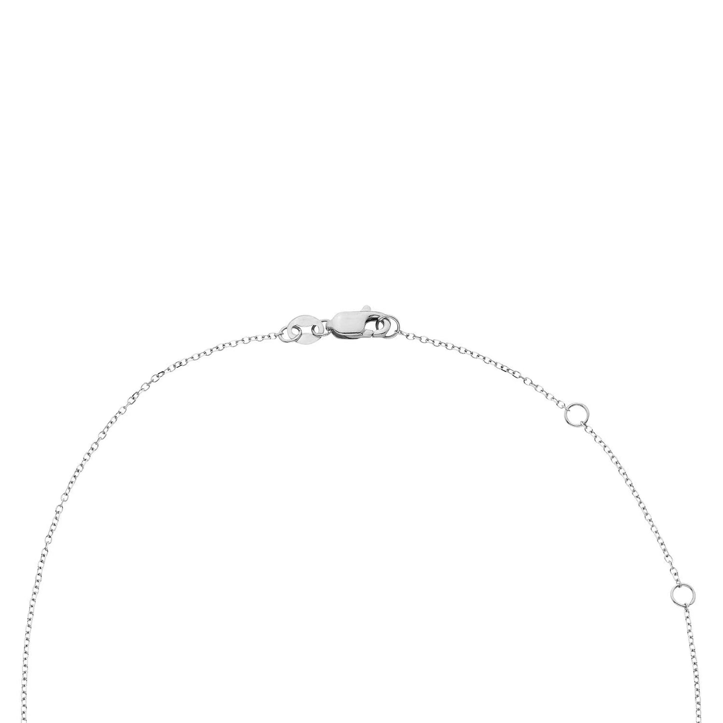 Diamond Butterfly Pendant Necklace in Sterling Silver
