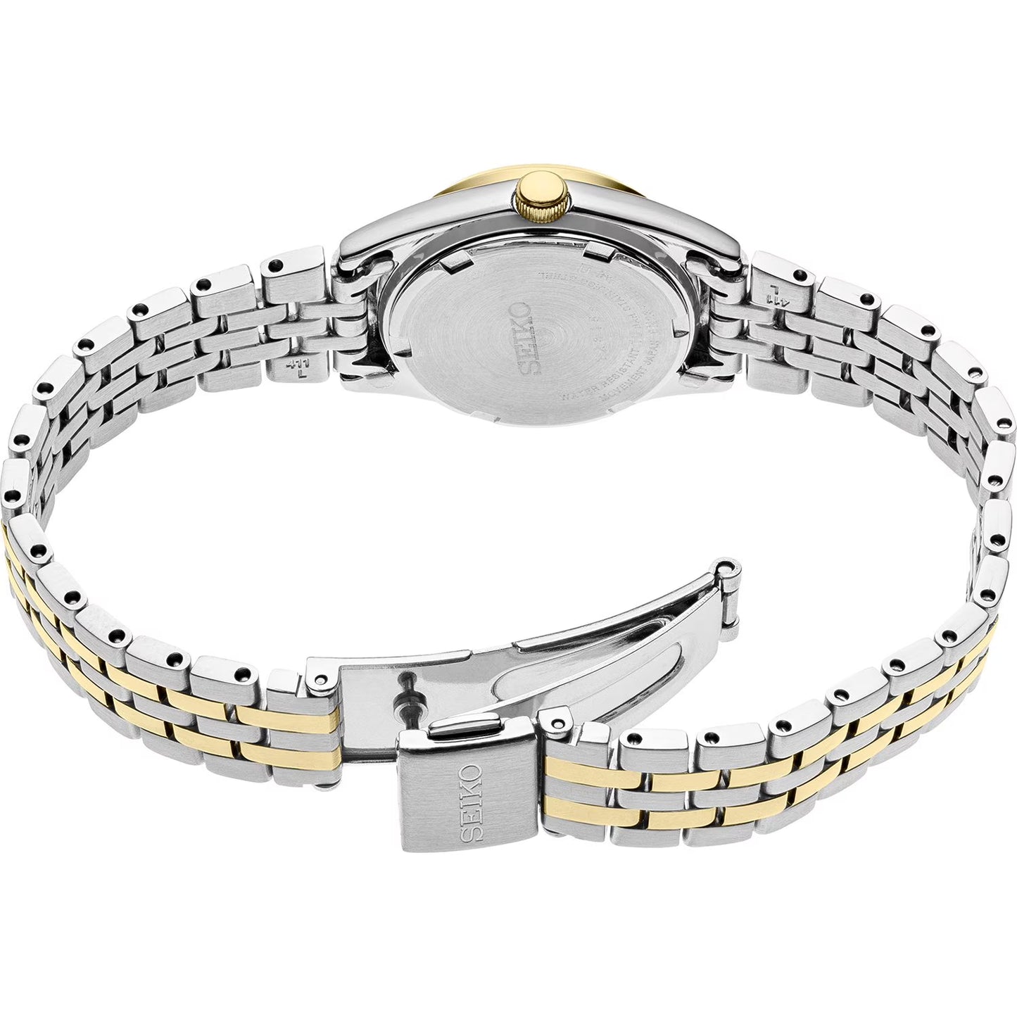 Quartz Movement, Day/Date, Two tone case and bracelet