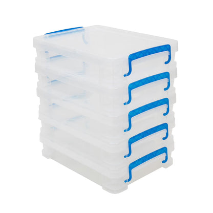 Document Boxes, Clear, 5 Pack