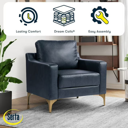 Serta Faux Leather Fleming Chair