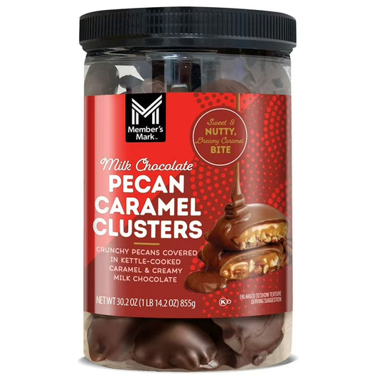 Milk Chocolate Pecan Caramel Clusters, 30.2 oz.