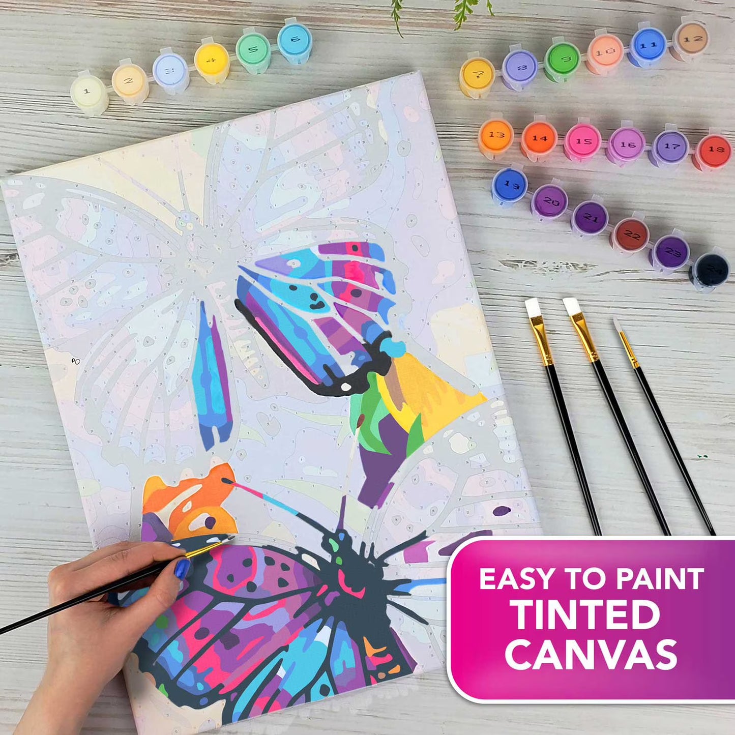 Tropical Paint By Number 3 Canvas Panel Set