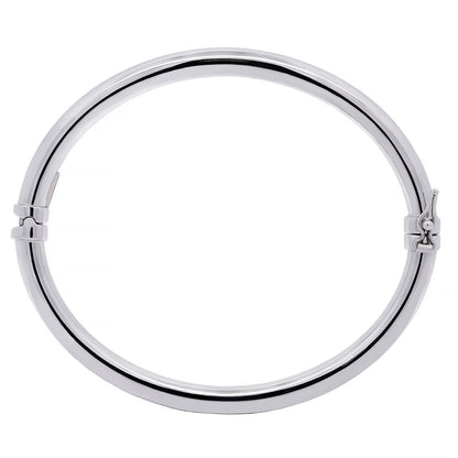 Italian High Polished Bangle in Sterling Silver