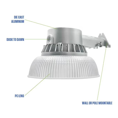 5000 Lumen Wired Barn Light, Set of 2