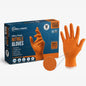 Simpli-Magic Industrial Orange Nitrile Gloves, 1000-Count - M, L
