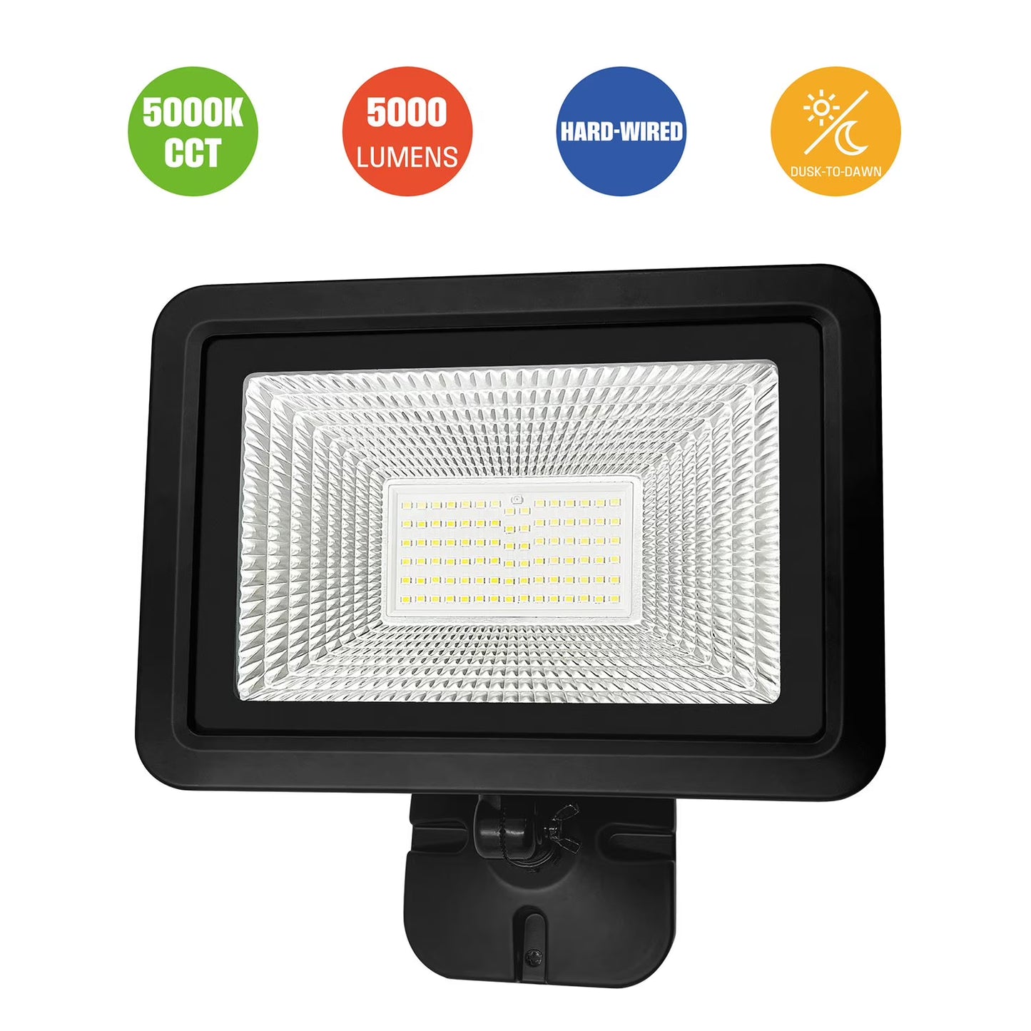 Integrated LED Flood Light 5000 Lumens, 2-Pack
