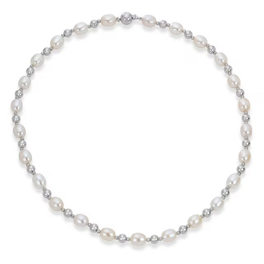 Freshwater Cultured Pearl 3 Piece Set in Sterling Silver