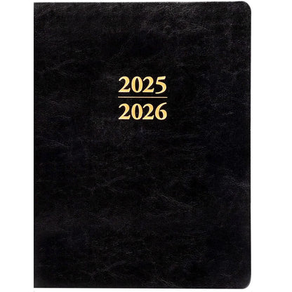 Large Black 18-Month 2026 Planner, Spiral Bound
