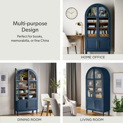 Enzo Storage Cabinet With Rattan Cabinet Doors