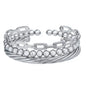 3 Piece Polished Bangle Set in Sterling Silver