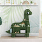 Children Dinosaur Shaped Bookcase, Green