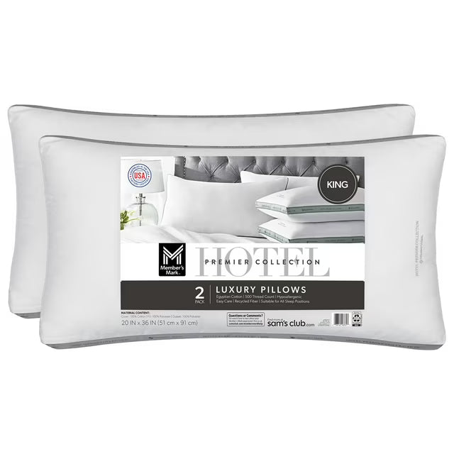 2-Pack Hotel Premier Collection Down Alternative Bed Pillows