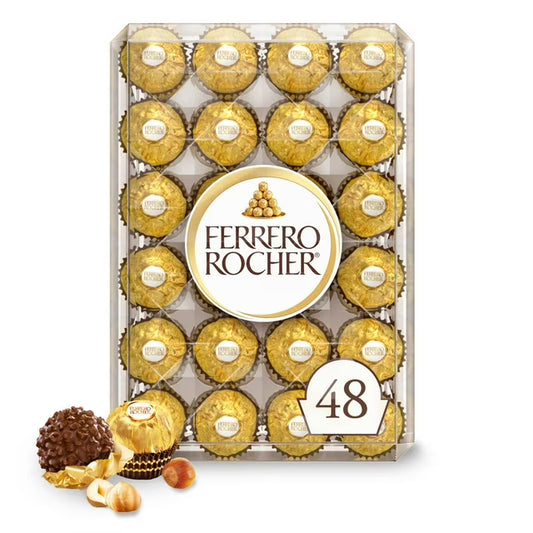 Ferrero Rocher Premium Milk Chocolate Hazelnut, 48 ct.