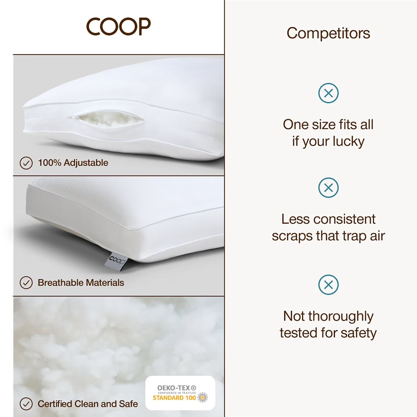 2-Pack Adjustable Down Alternative Pillows