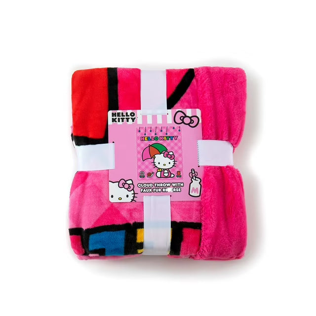 "Rainy Day Kitty" 50" x 60" Cloud Faux Fur Throw