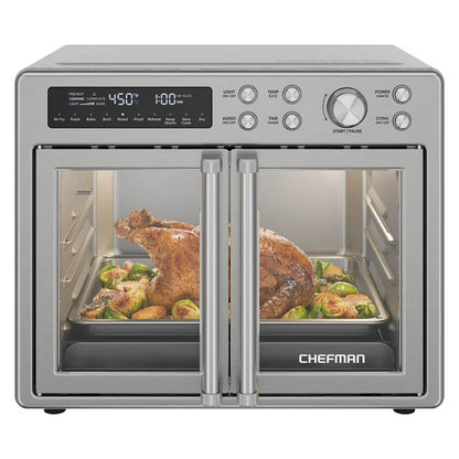 10-in-1 Stainless Steel French Door Toaster Oven Air Fryer