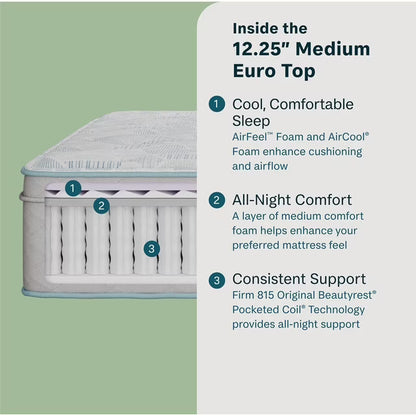BeautySleep Amber Bliss Medium Euro-Top Mattress