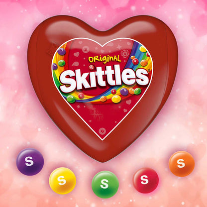 Skittles Original Filled Valentine's Day Candy Hearts, 1.07 oz, 12 ct.
