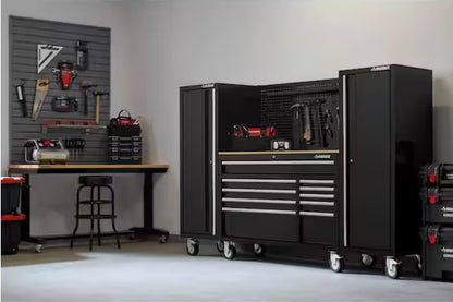 52 in. W x 20 in. D Standard Duty Black Mobile Workbench Cabinet