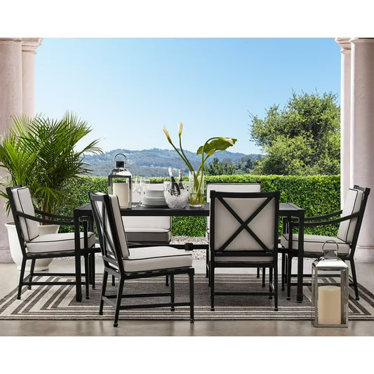 Sheffield Dining Set with Sunbrella Fabric, 7pc