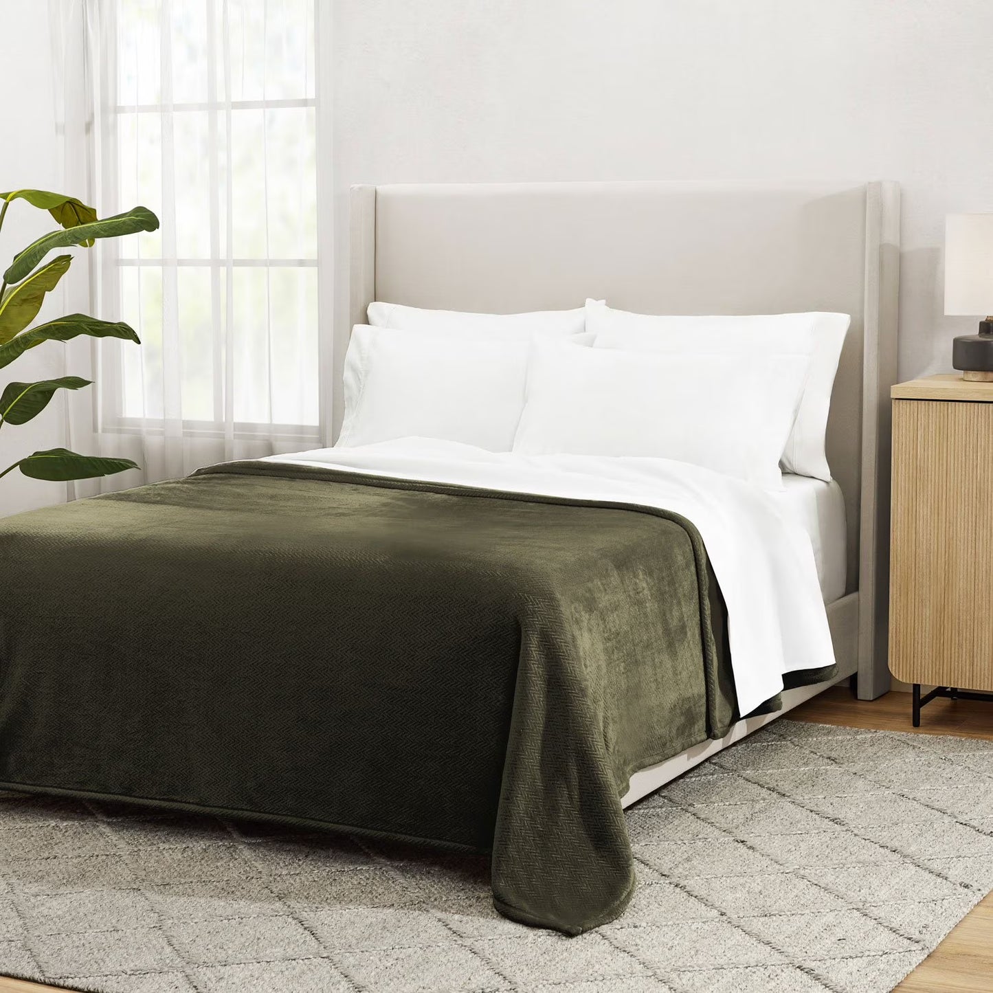 Herringbone Velvet Plush Blanket
