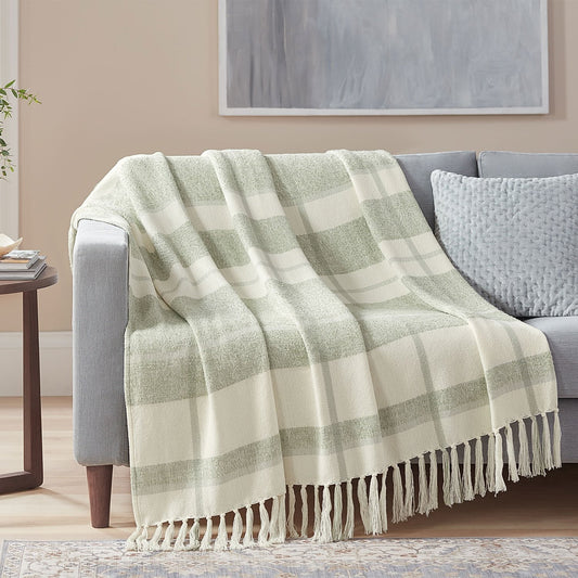 Boucle Plaid Throw, 60" x 70"