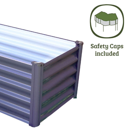 L-Shaped Garden Bed - Woodland Gray