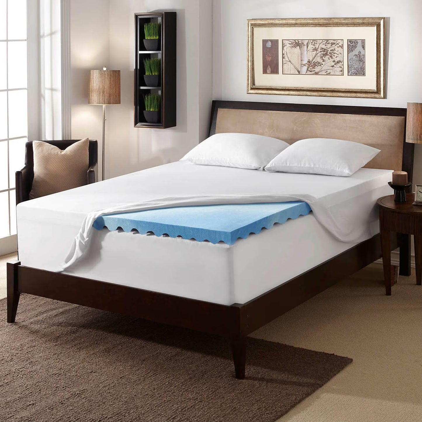 3-Inch Gel Memory Foam Airflow Mattress Topper