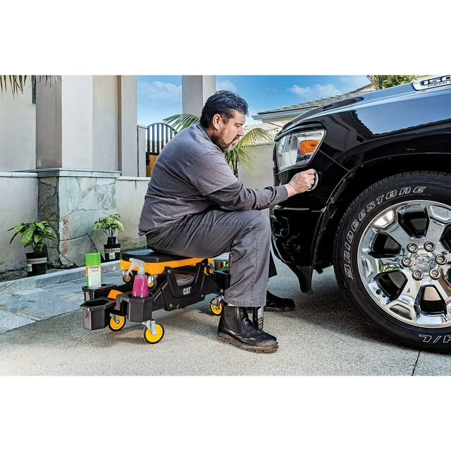 Rolling Utility Seat with Detachable Sitting Creeper