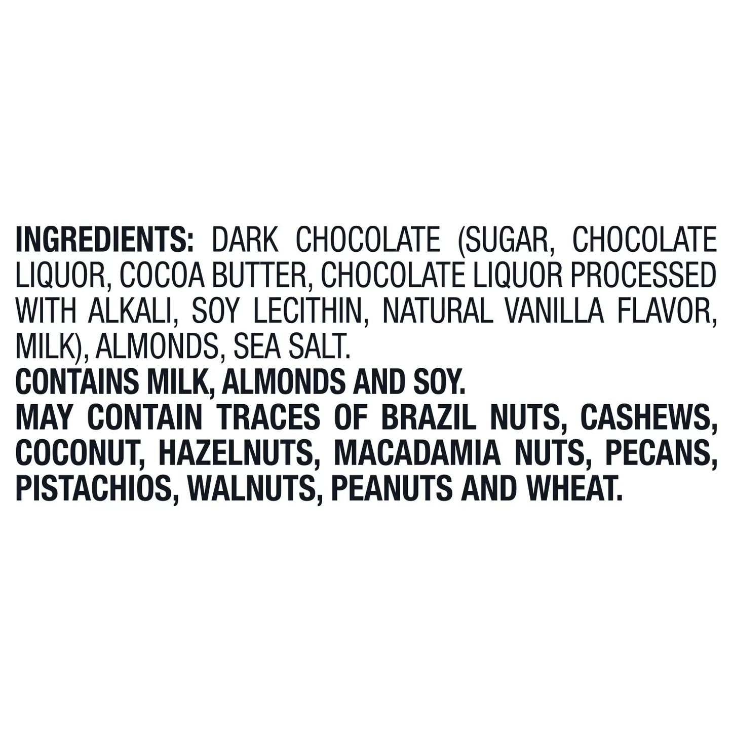 Dark Chocolate Thins with Almonds & Sea Salt, 20 oz.