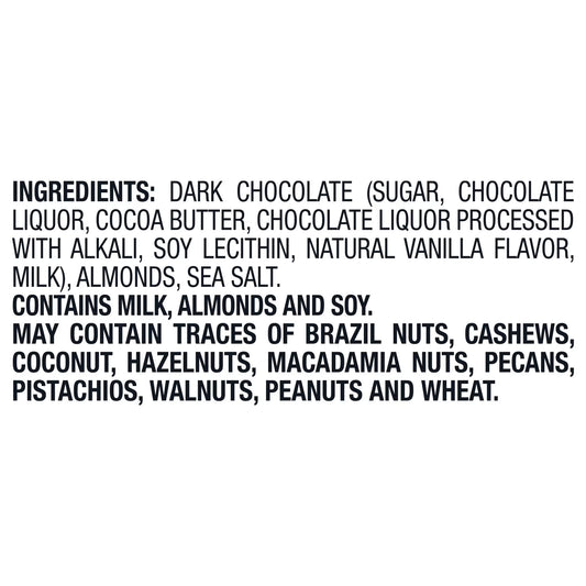 Dark Chocolate Thins with Almonds & Sea Salt, 20 oz.