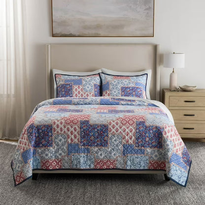 3-Piece Printed Quilt Sets, Assorted Sizes