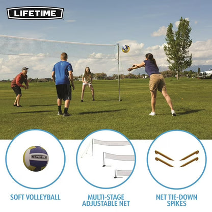 Outdoor Games Set with Paddles and Volleyball