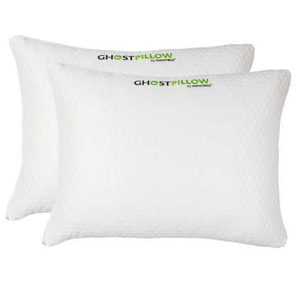 GhostBed 2-Pack Shredded Memory Foam Pillow, Assorted Sizes