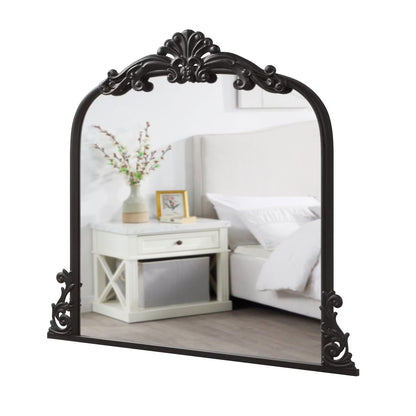 Filigree Wall Mirror, Black