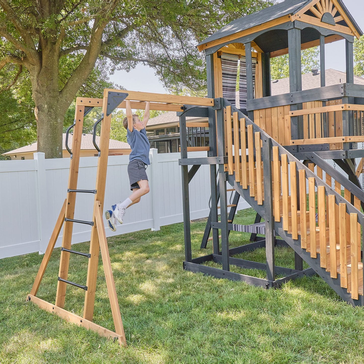 Backyard Discovery Oceanview II Cedar Wood Swing Set