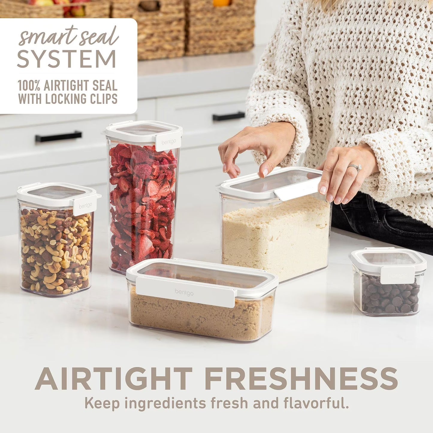 10-Piece Pantry Airtight Dry Food Storage Containers