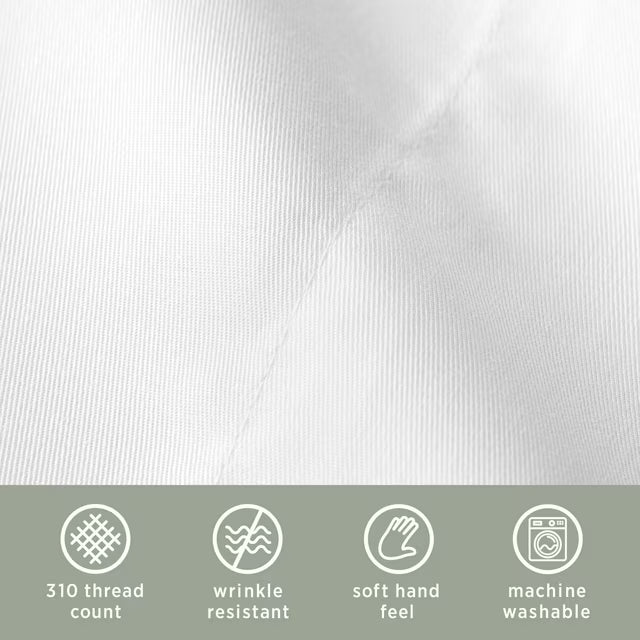 Hospitality Bulk Flat Bed Sheets, 6-Pack, White