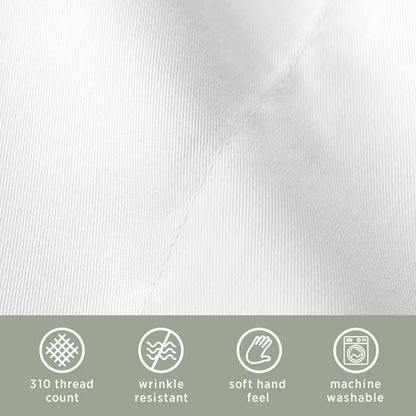 Hospitality Bulk Flat Bed Sheets, 6-Pack, White