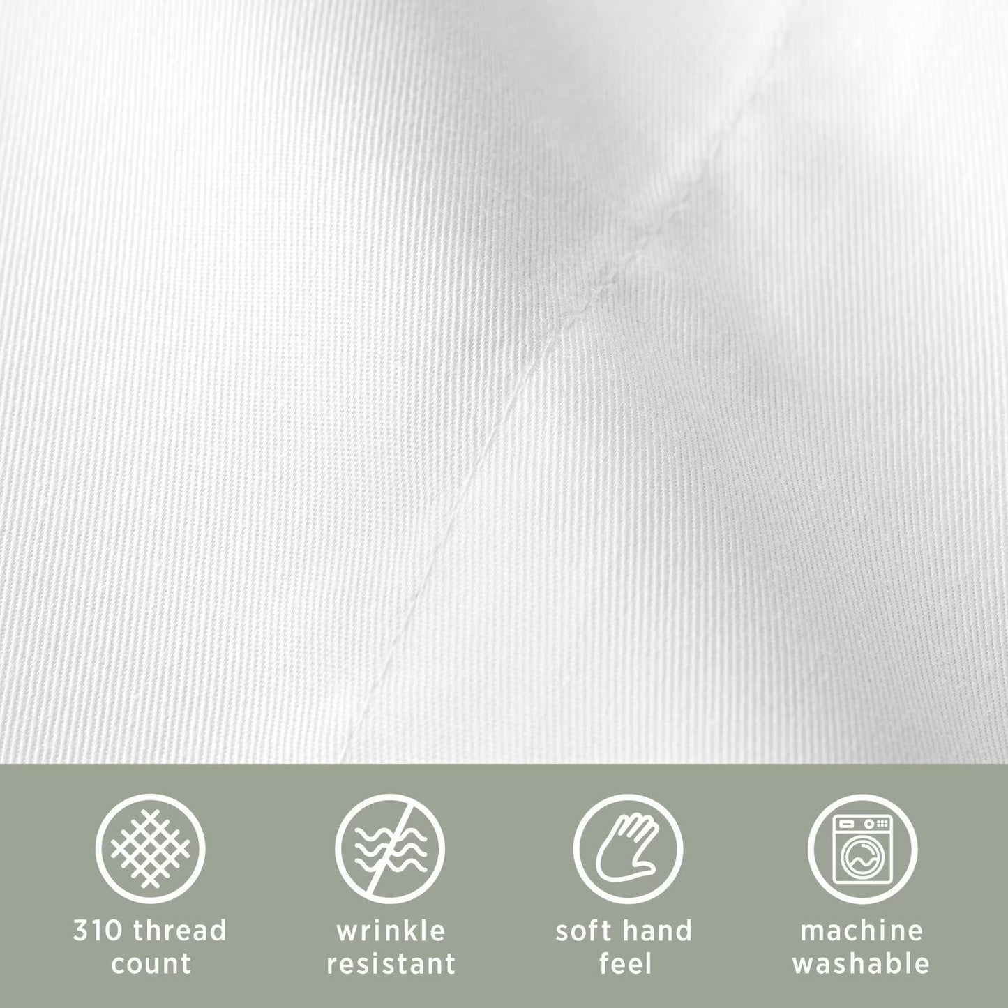 Hospitality Bulk Fitted Bed Sheets, 6-Pack, White