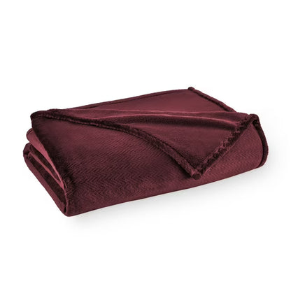Herringbone Velvet Plush Blanket