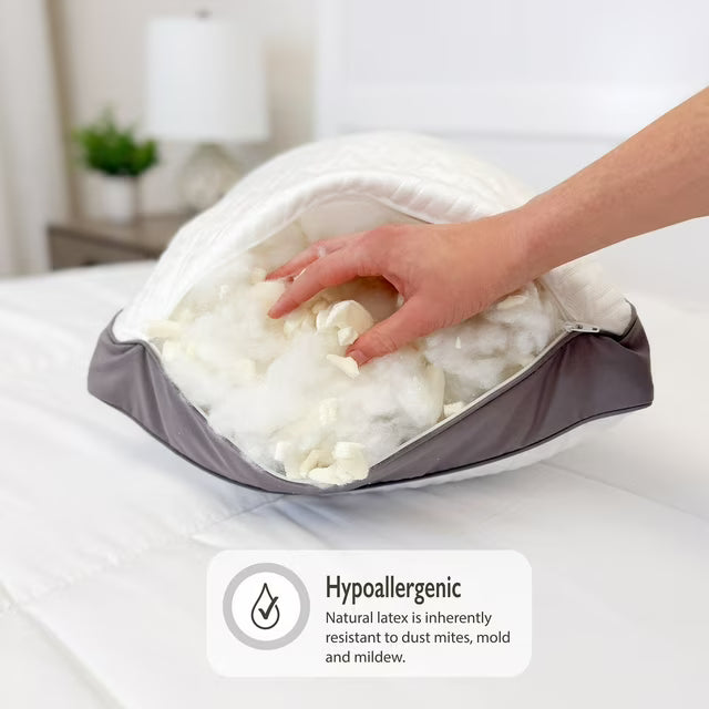 2-Pack Latex & Fiber Cooling Pillows