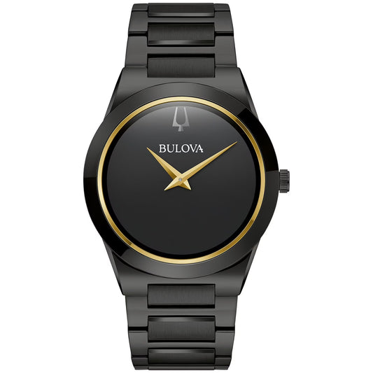 Modern Black Ion Plated Bracelet Watch, 41mm