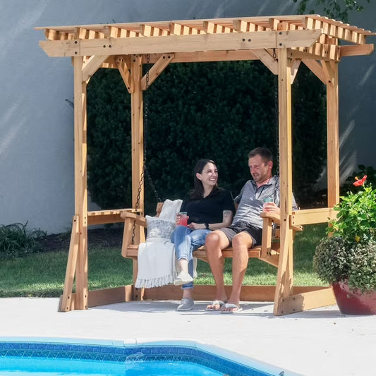 Callahan Cedar Pergola Swing