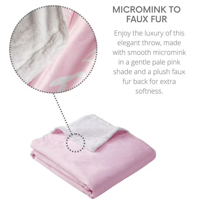 Luxe Faux Fur Throw, 50" x 60"