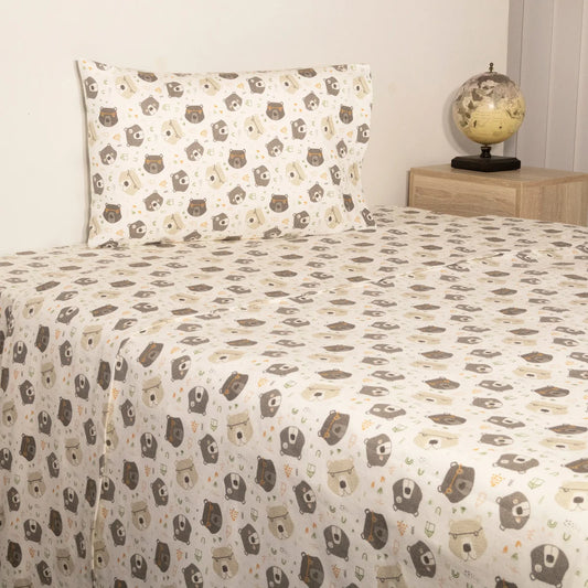 Portuguese Flannel Sheet Set, Twin -  3-piece