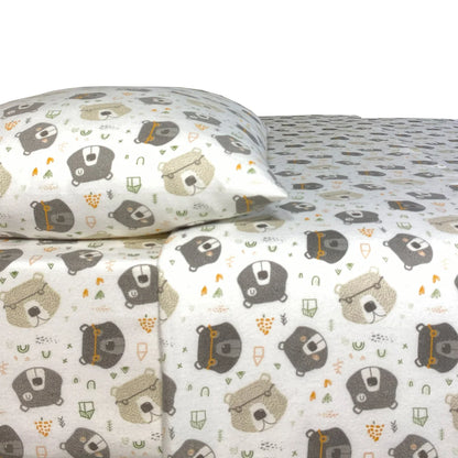 Portuguese Flannel Sheet Set, Twin -  3-piece