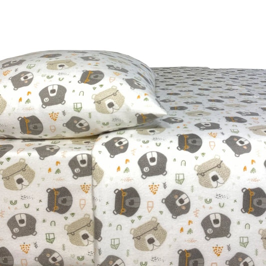 Portuguese Flannel Sheet Set, Twin -  3-piece